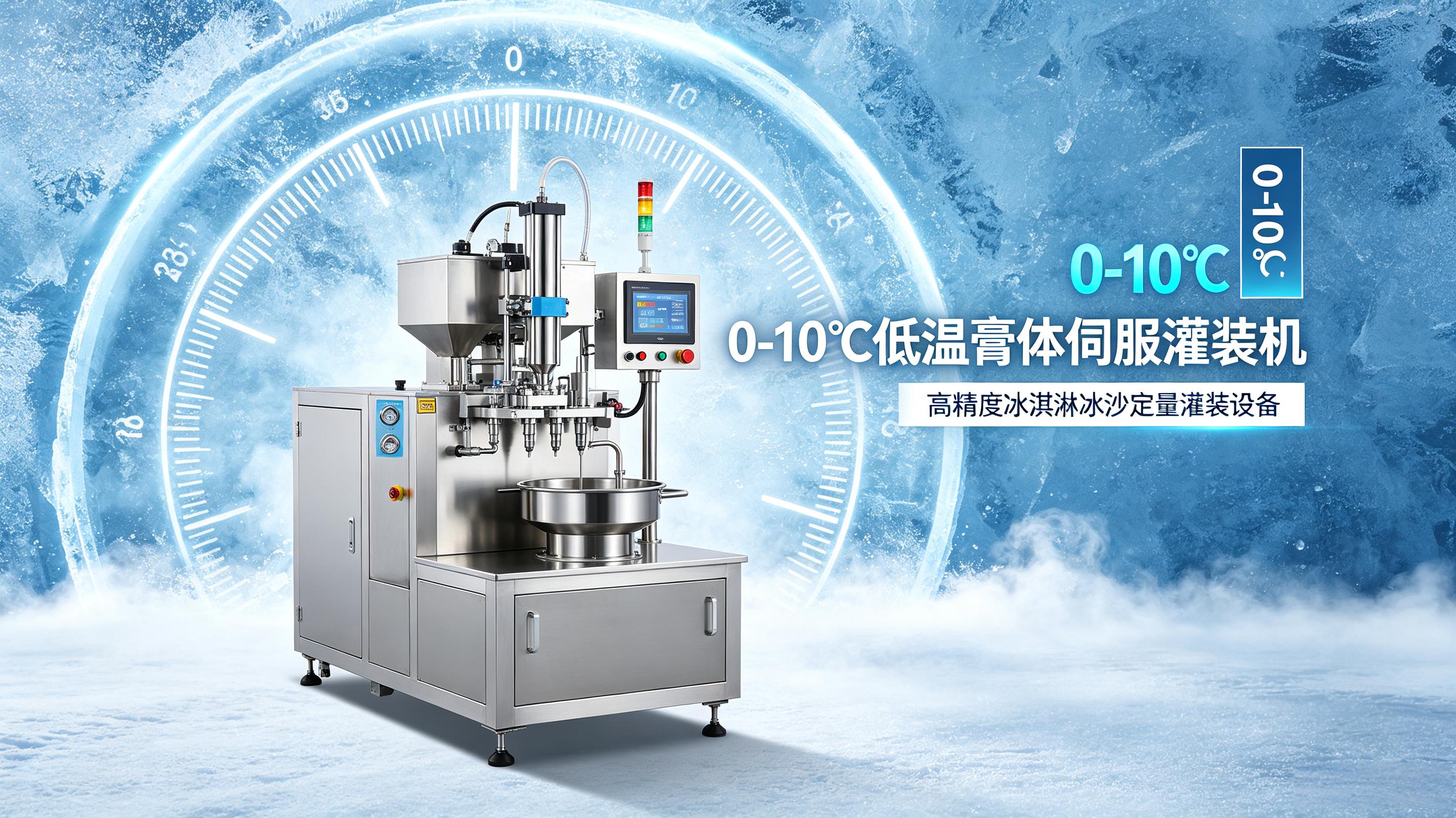 冰淇淋冰沙两用灌装机 一机多用低温粘稠膏体灌装设备多少钱