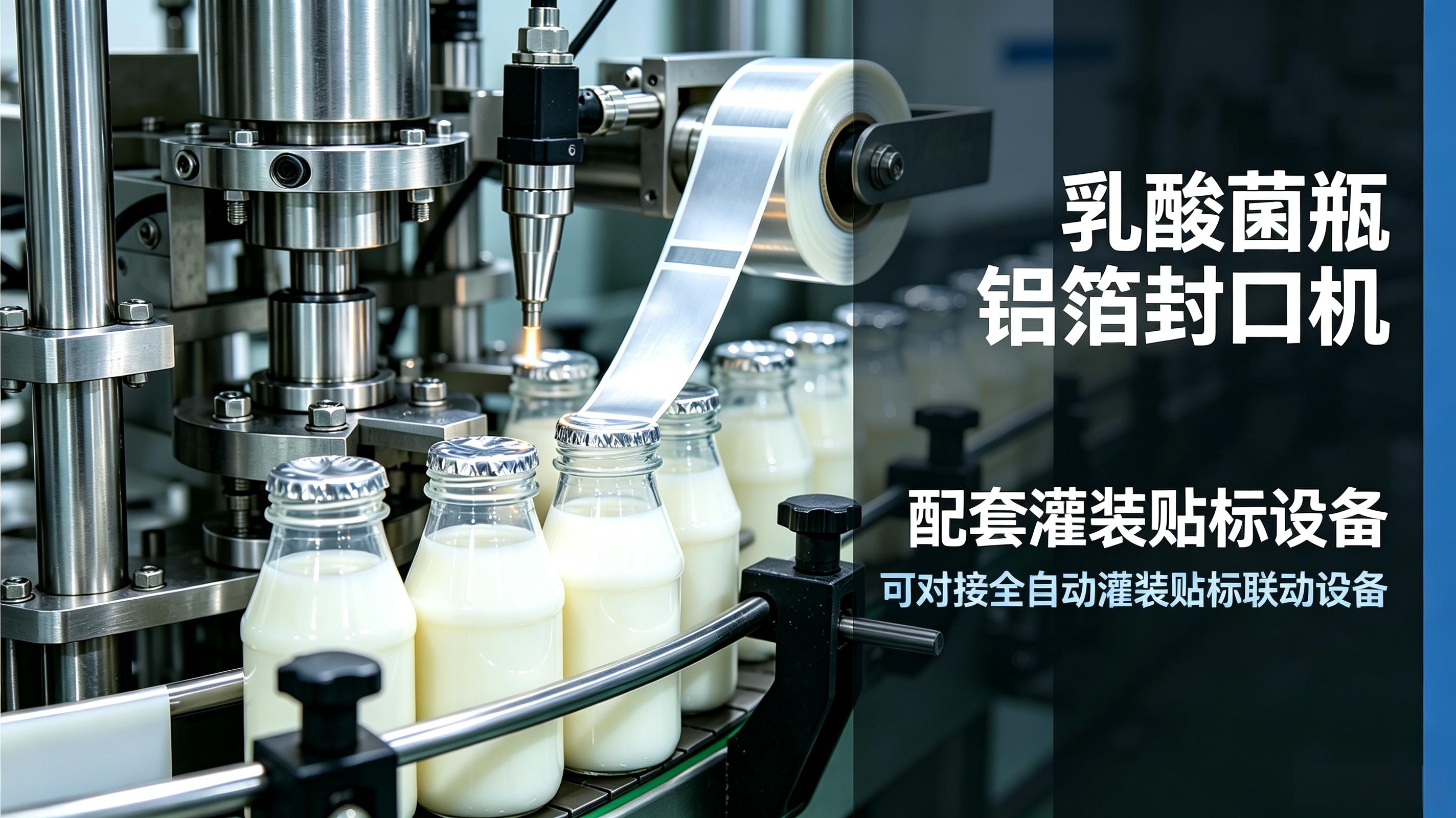 乳酸菌瓶铝箔封口机 可对接全自动灌装贴标联动设备