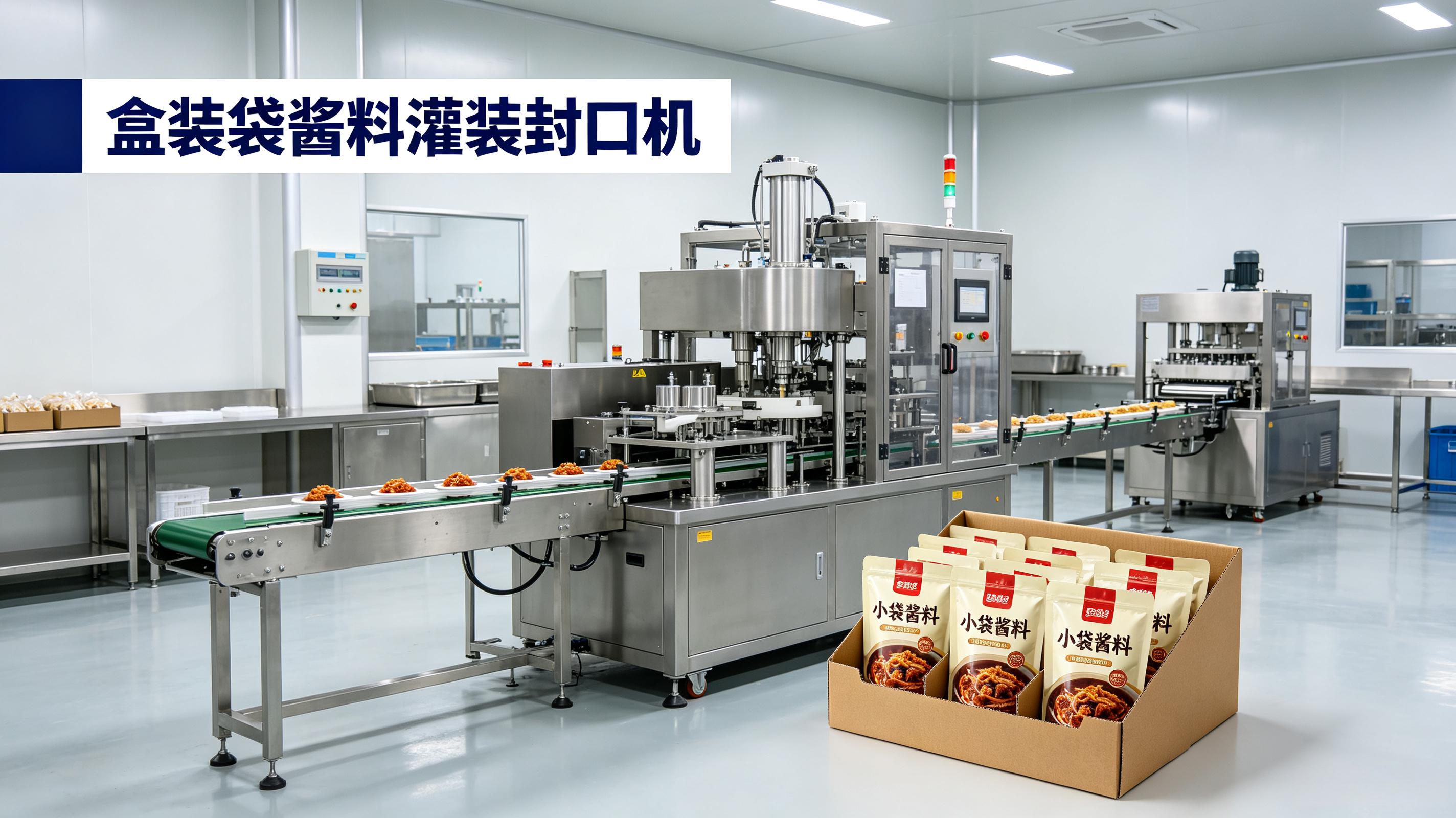 盒装袋酱料灌装封口机