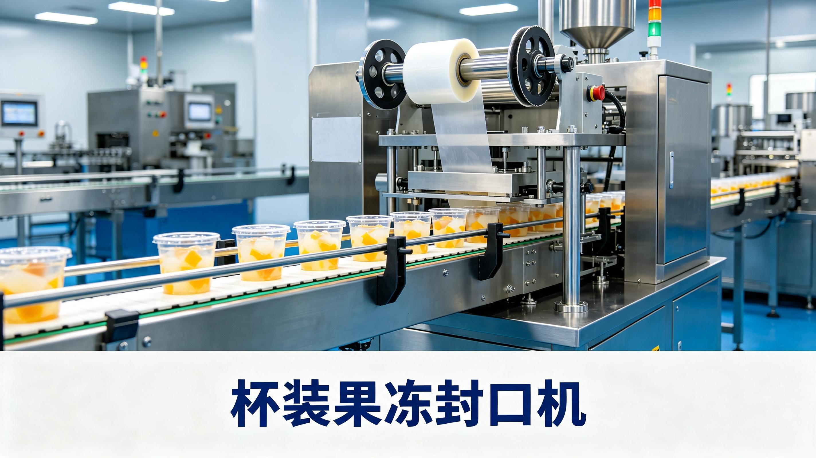 杯装果冻封口机_全自动塑料杯果冻灌装封设备_厂家直销价格