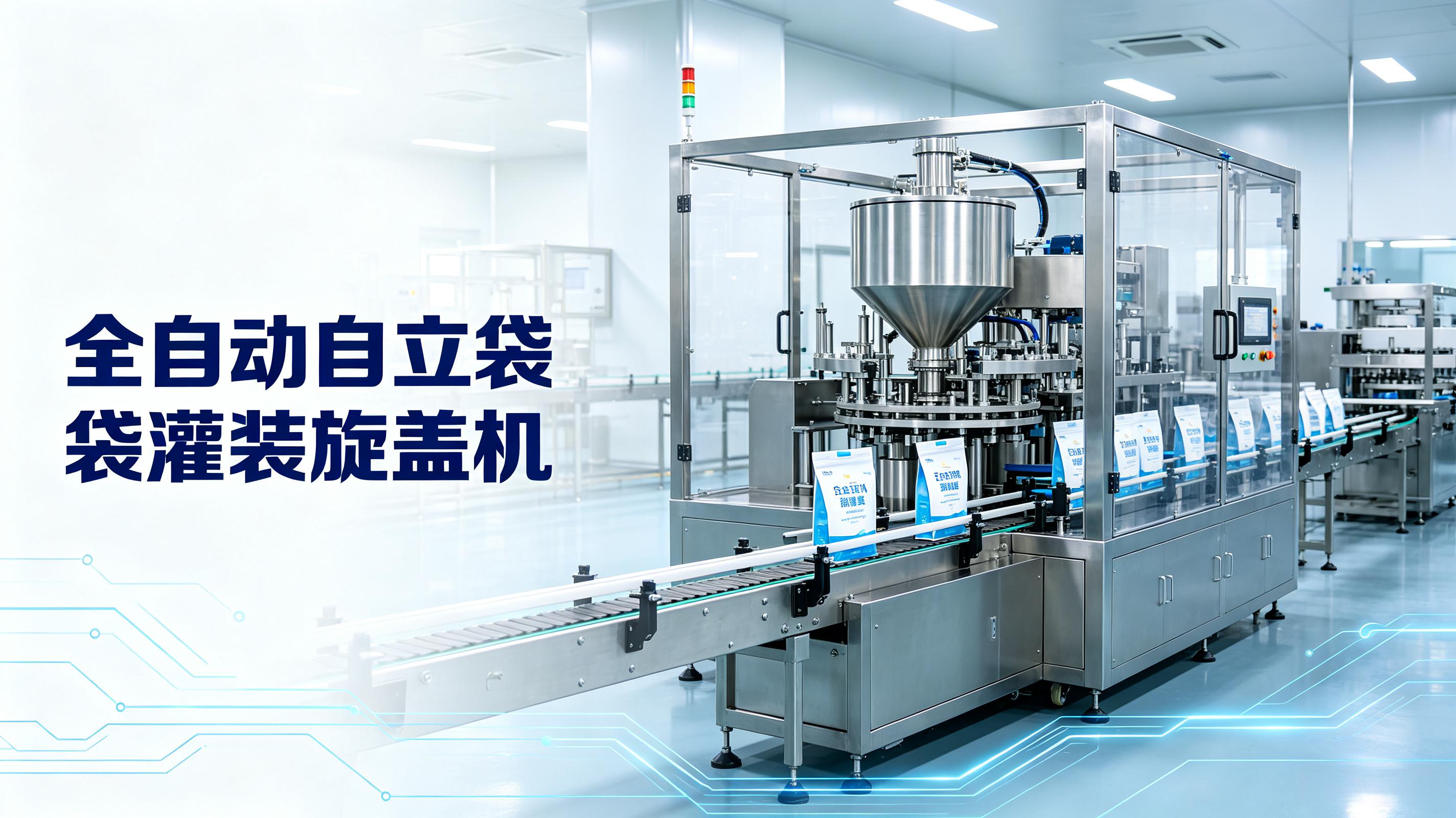 全自动自立袋灌装旋盖机