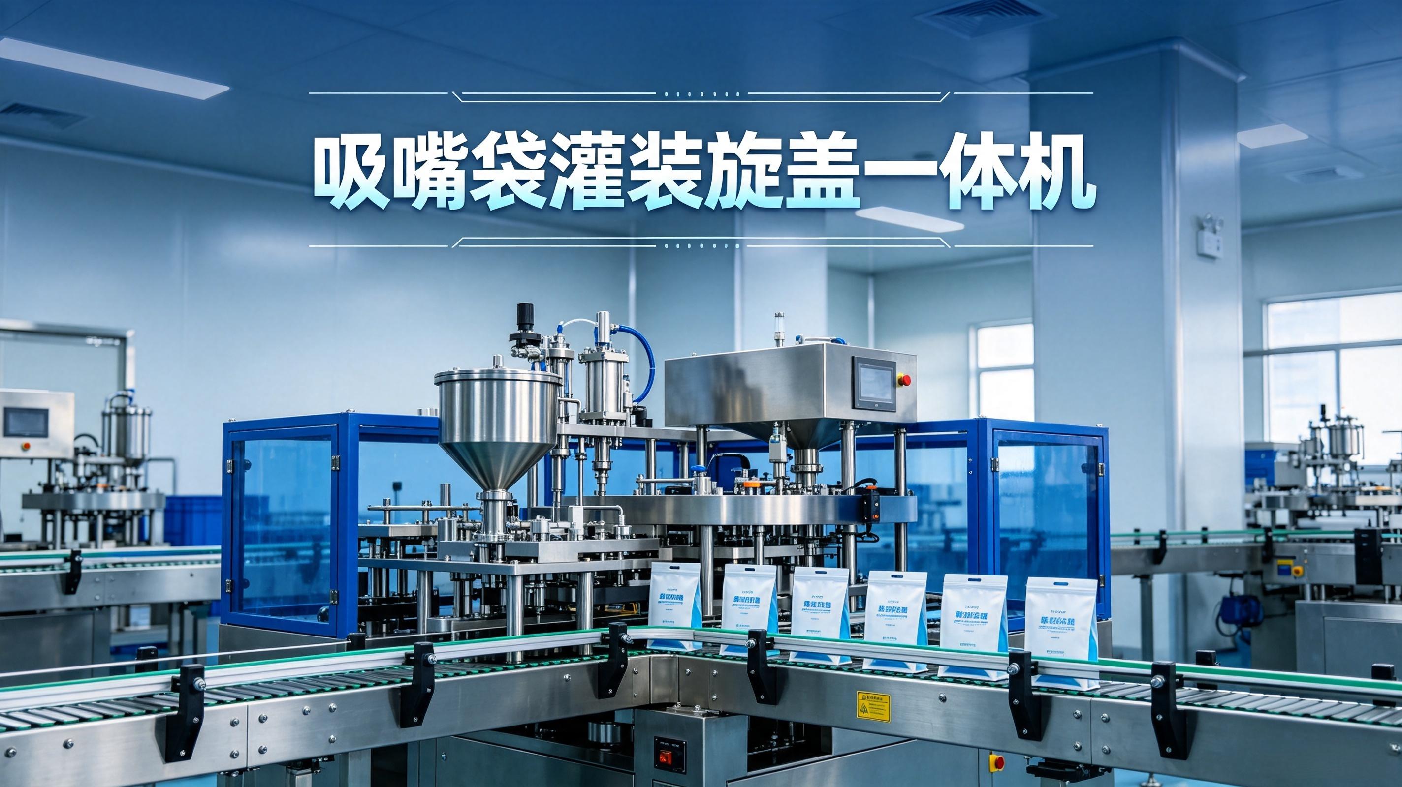 吸嘴袋灌装旋盖一体机