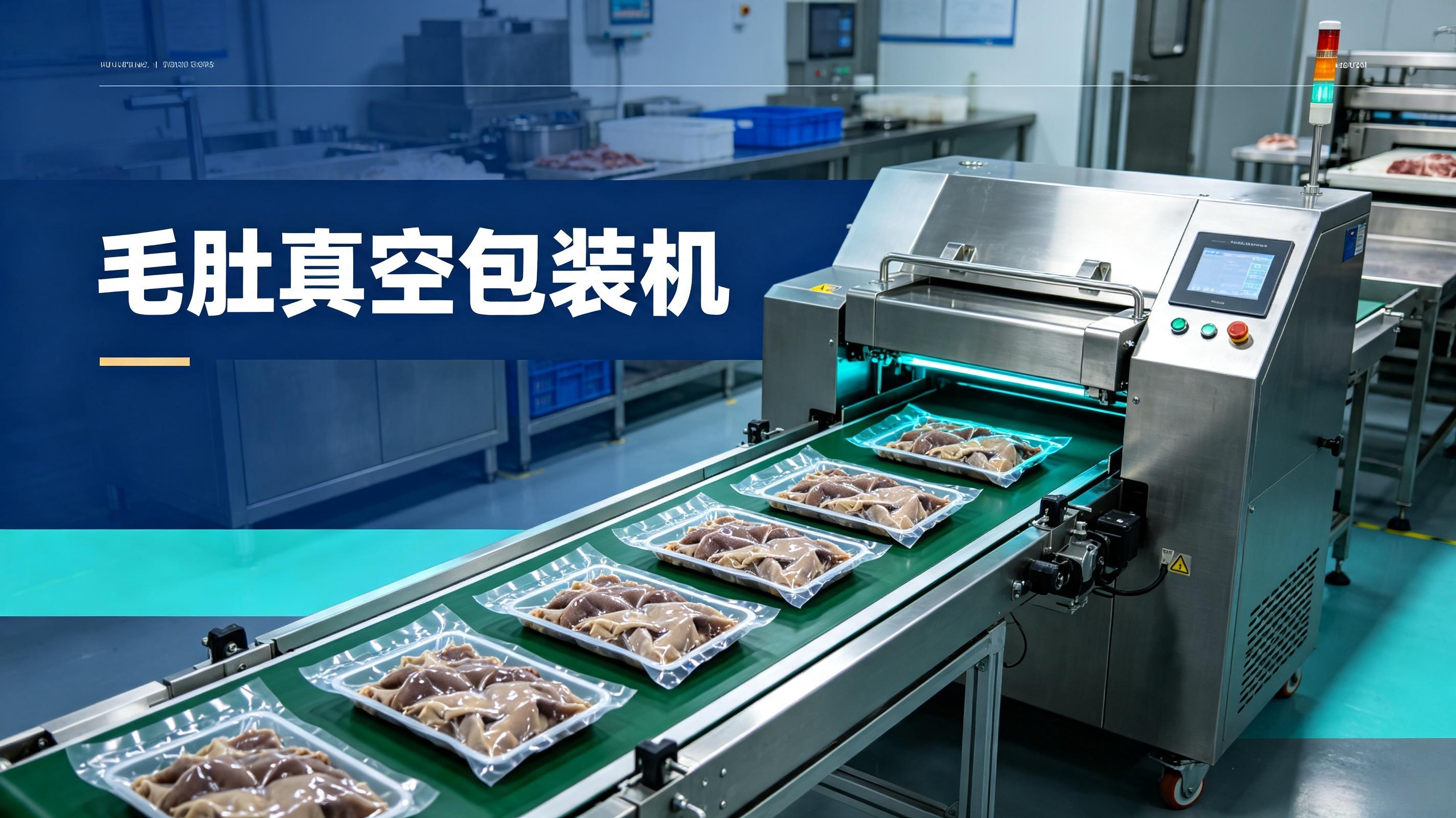 毛肚真空包装机如何解决高含水食材漏液问题？给袋式全自动封口锁鲜技术解析