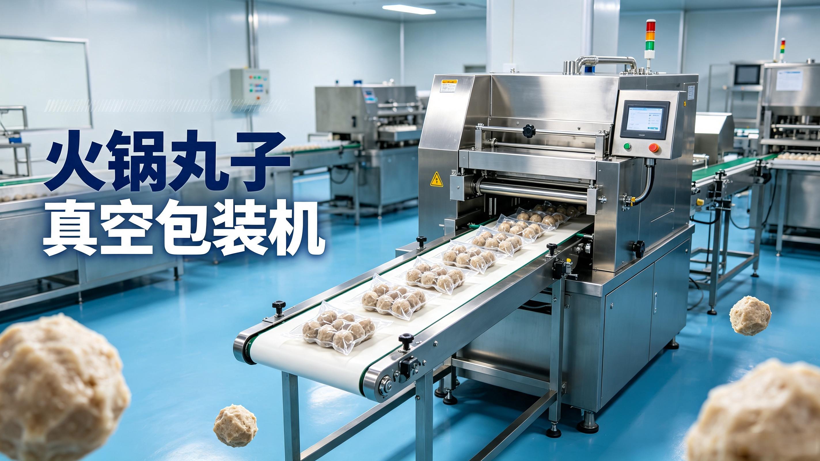 火锅丸子真空包装机专业厂家｜鱼丸/牛肉丸/虾丸通用，定制托腔防挤压变形
