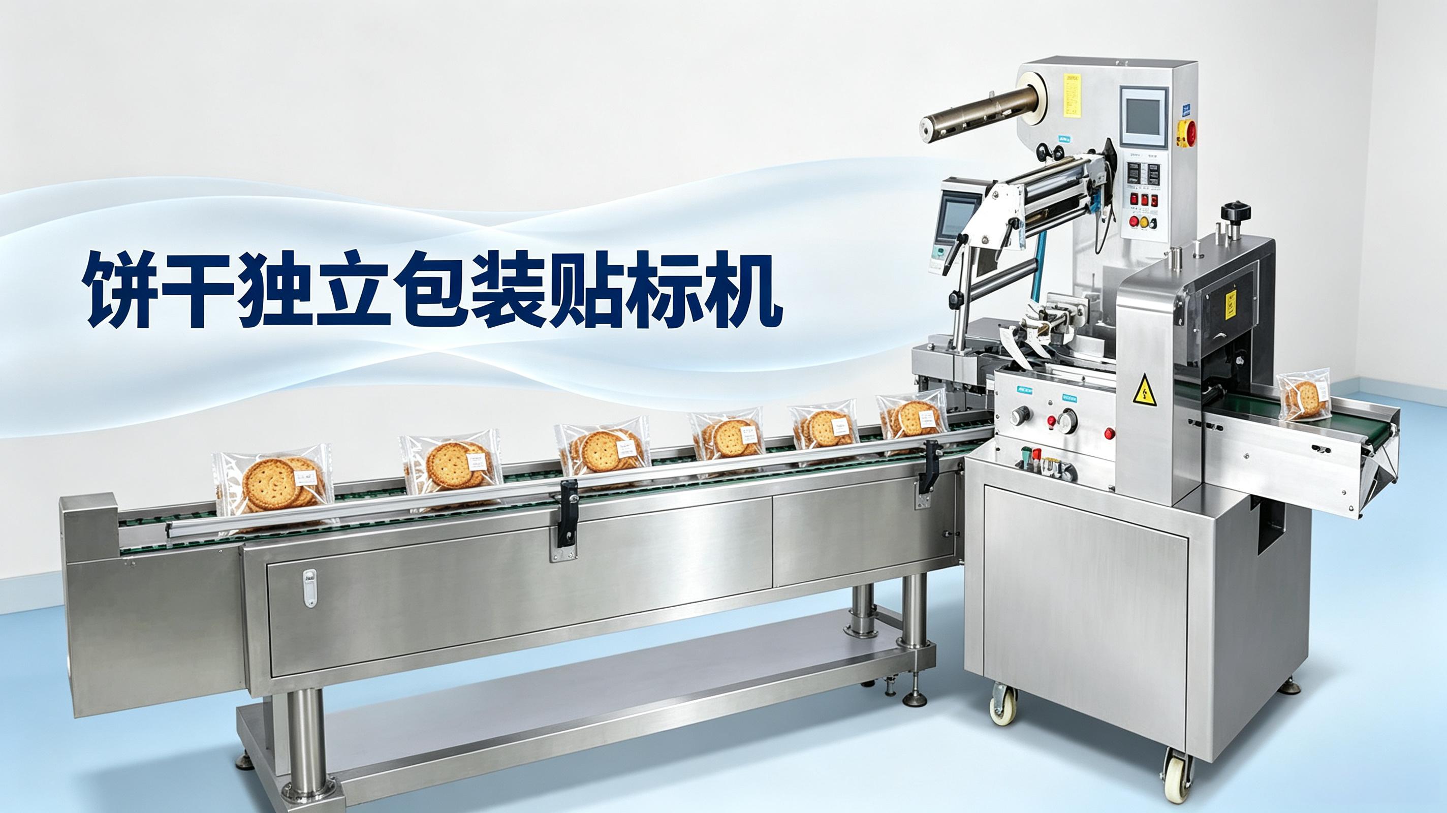 饼干独立包装贴标机