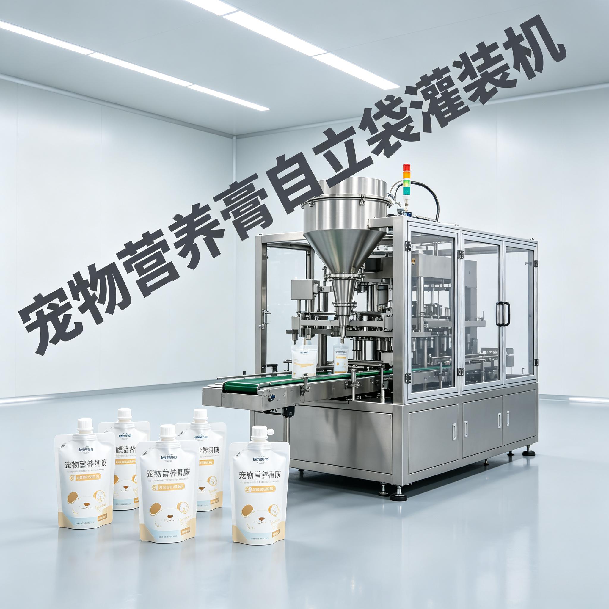 高精度自立袋灌装机推荐：伺服电机精准控量，规避膏体拉丝与滴漏