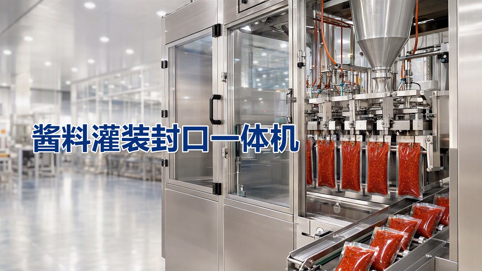 酱料灌装封口一体机，一机搞定辣椒酱、豆瓣酱多品类包装
