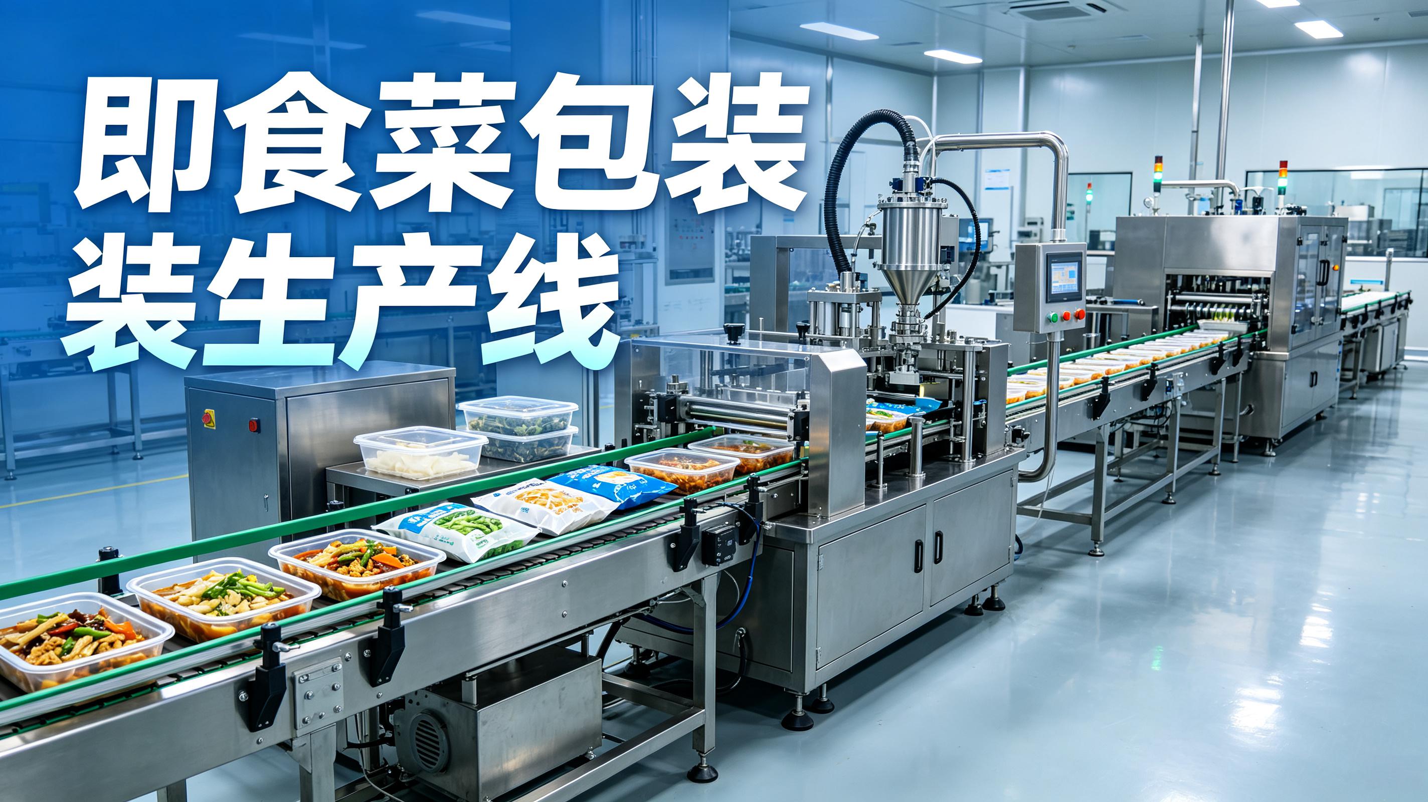 即食菜包装生产线配置方案，从称重到封口全自动化
