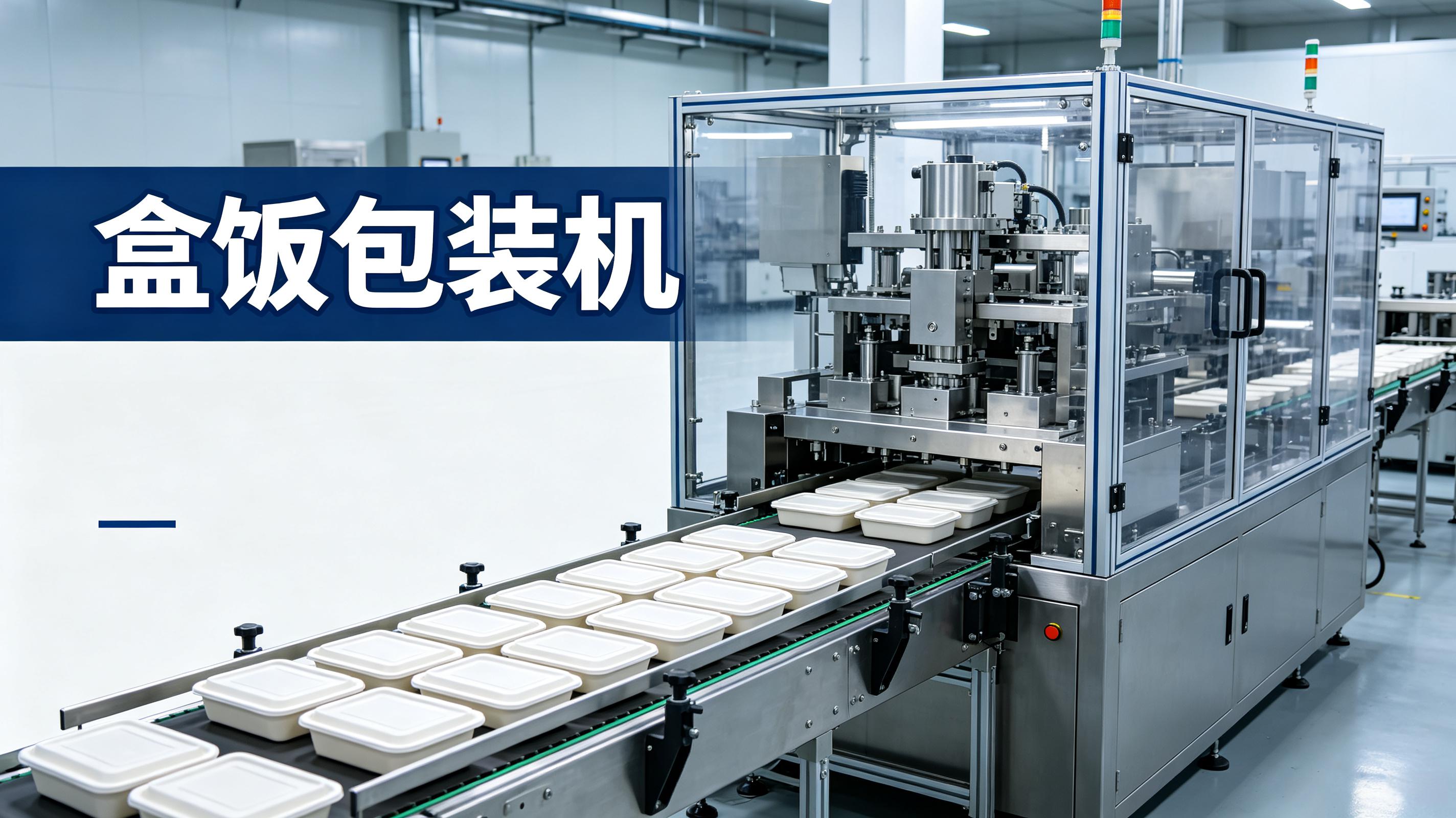 盒饭包装机——自动落盒、灌装、封口，中央厨房提效之选