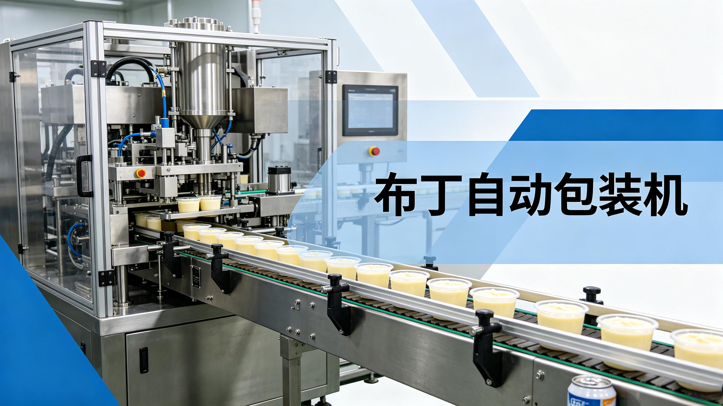 布丁自动包装机——伺服灌装精准到毫升，每杯品质如一