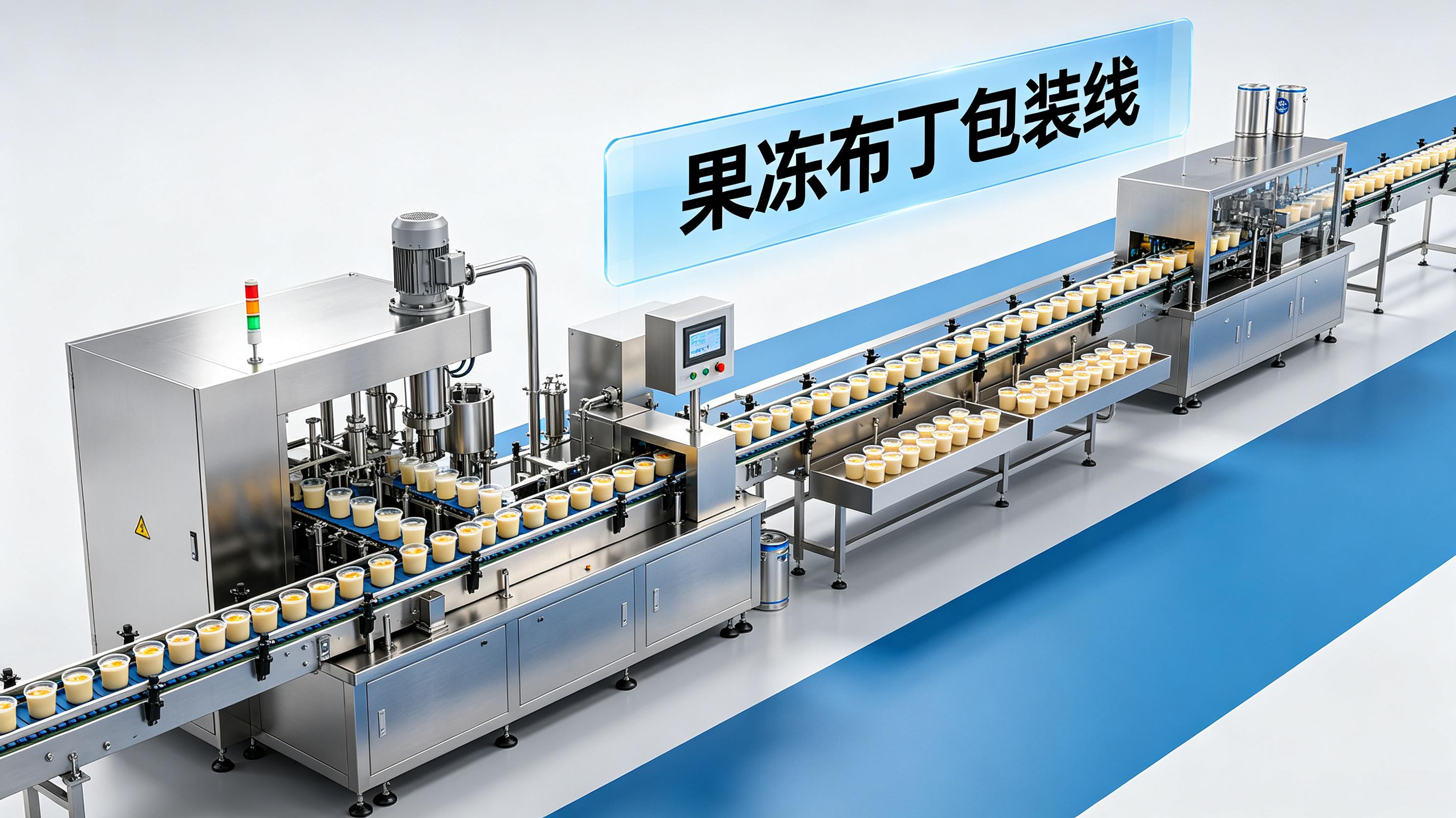 果冻布丁包装线整线配置：从成型杯到成品包装全覆盖
