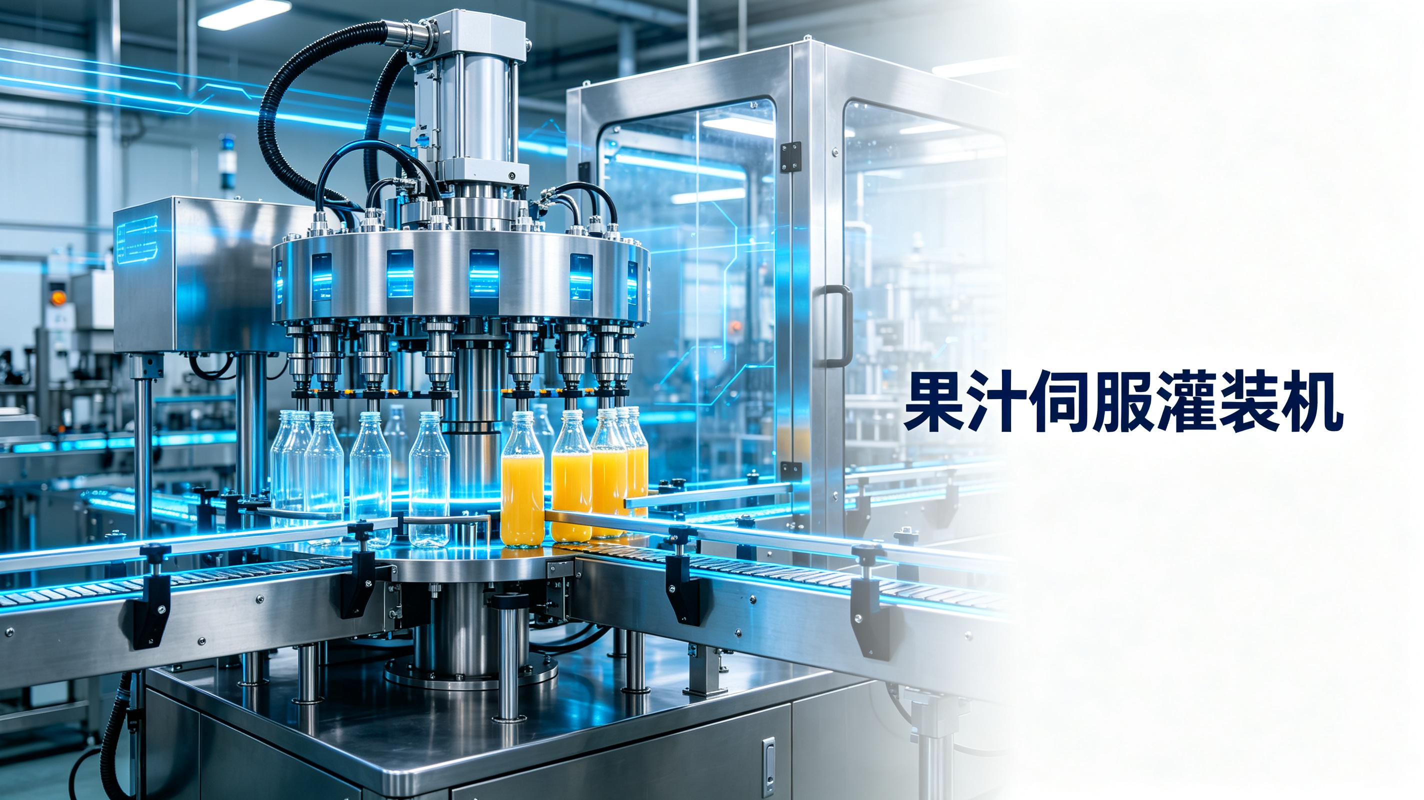果汁伺服灌装机——低紊流灌装，保留果汁天然风味