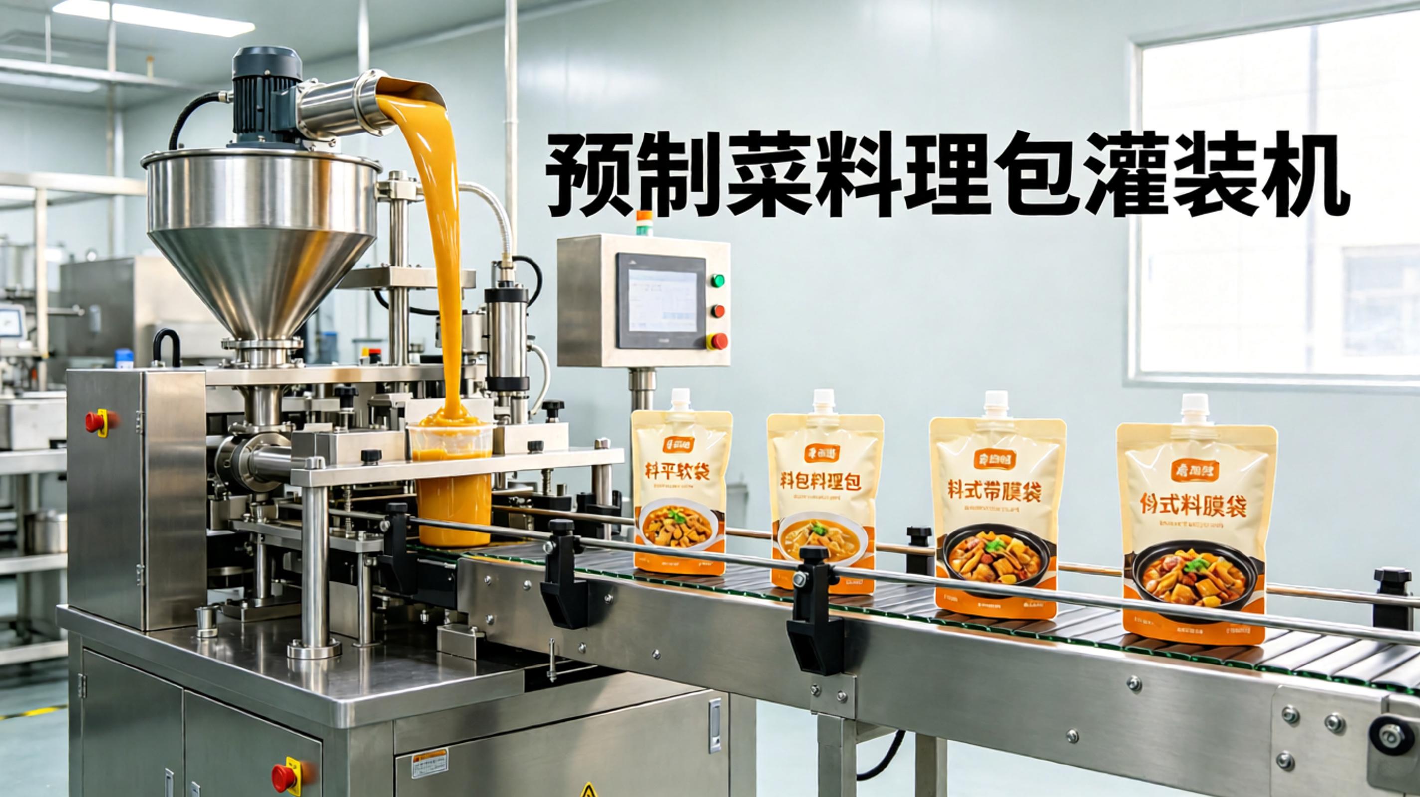 预制菜料理包灌装机怎么选？吸嘴袋和自立袋的产能差距有多大