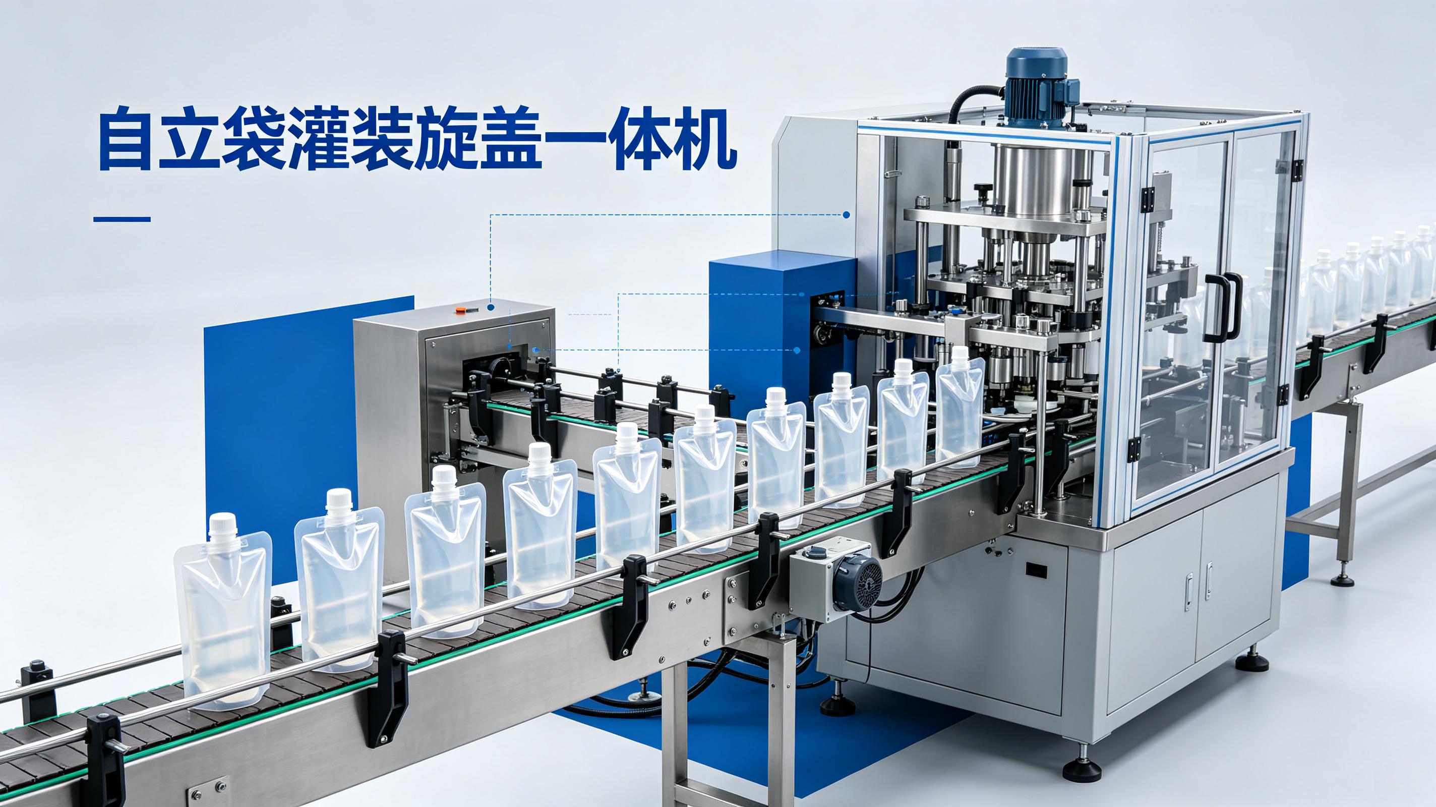 卤汁自立袋灌装旋盖一体机：食品级不锈钢和CIP清洗怎么选