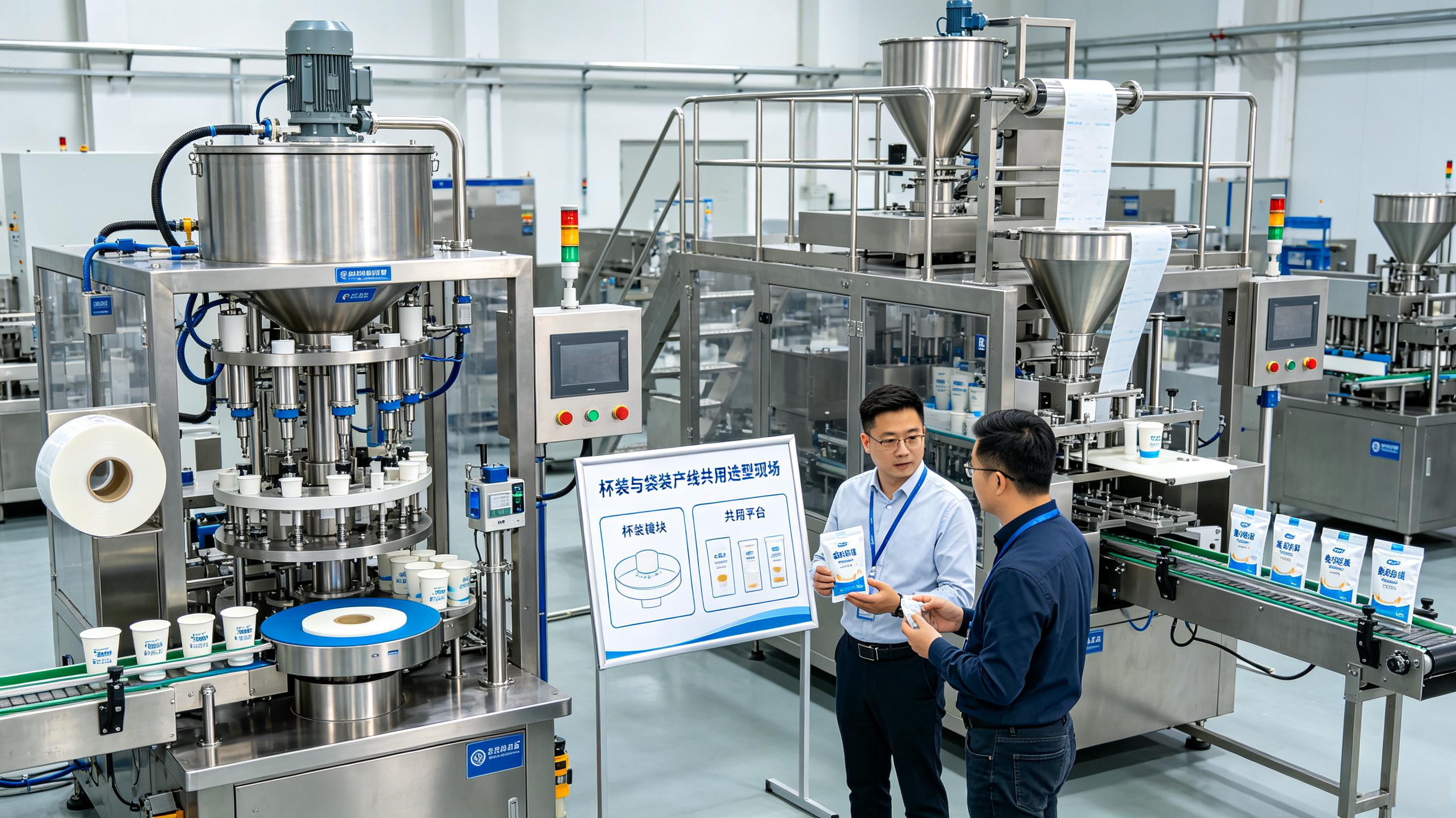 乳制品灌装封口机杯装与袋装产线共用选型现场