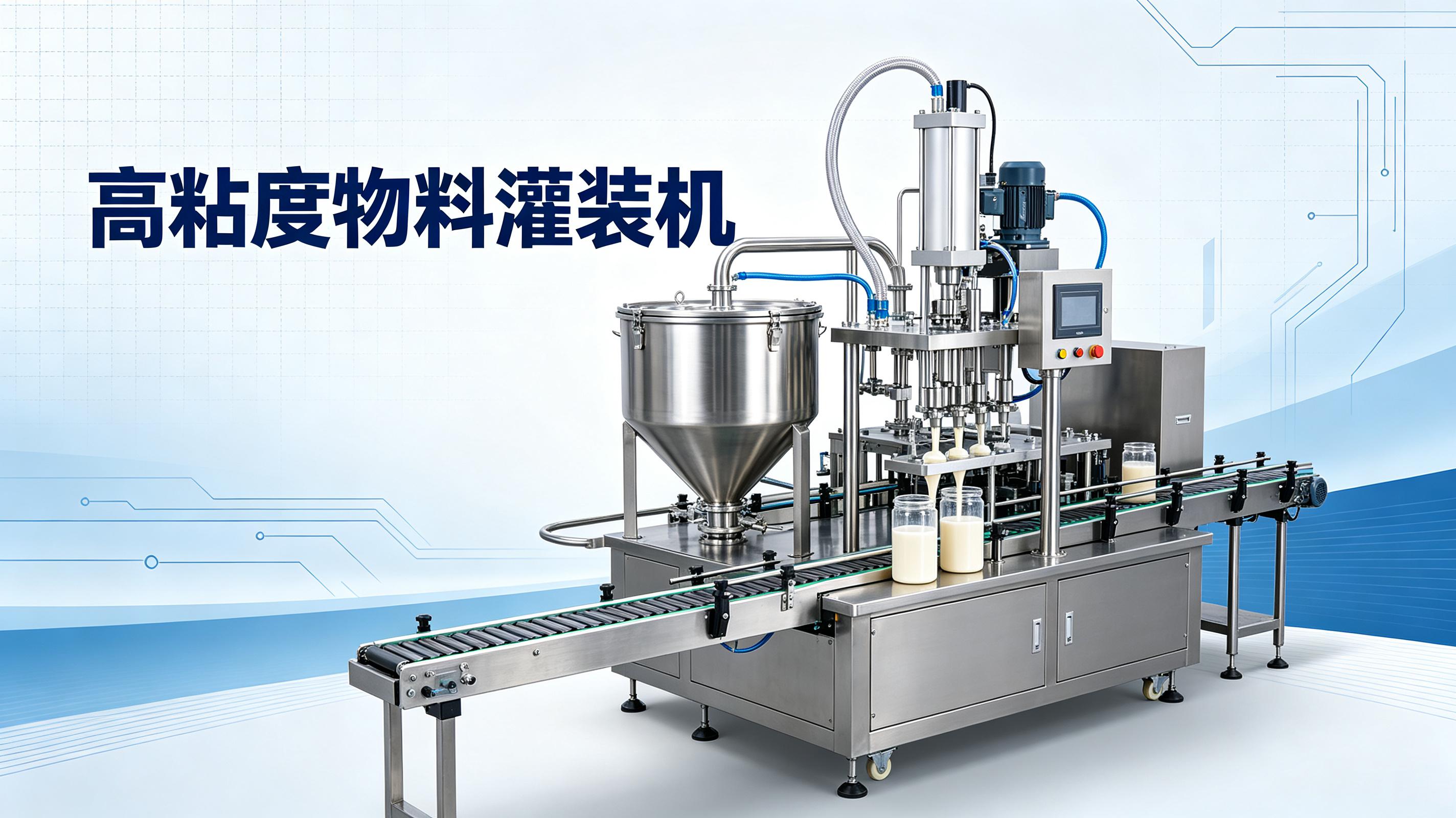 酱料膏体分装：高粘度物料灌装机解决拉丝滴漏